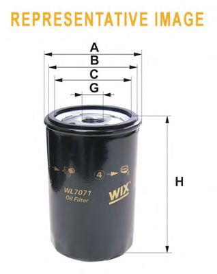 WIX FILTERS - WL7503 - Фільтр масляний Caddy II 1.4/1.6i / Golf 13-