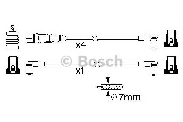 BOSCH - 0 986 356 343 - Комплект вв проводов (пр-во Bosch)