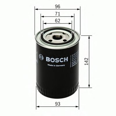 BOSCH - F 026 407 053 - Фільтр масляний Fiat Ducato 2.3JTD 02-