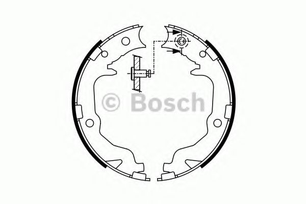 BOSCH - 0 986 487 766 - Тормозные колодки барабан (пр-во Bosch)