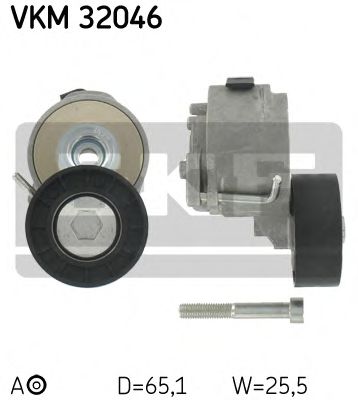 SKF - VKM 32046 - Натяжник паска приводного Fiat, Opel 1.6D Multijet-2.0D Multijet 01.04-