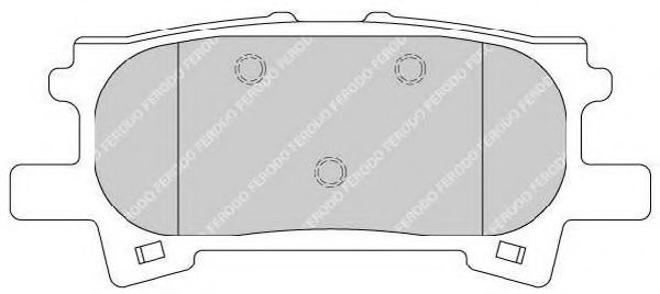 FERODO - FDB1731 - Гальмівні колодки дискові зад. Lexus RX 300/RX 400H 03-