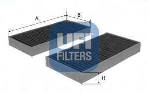 UFI - 54.104.00 - Фільтр салону вугільний
