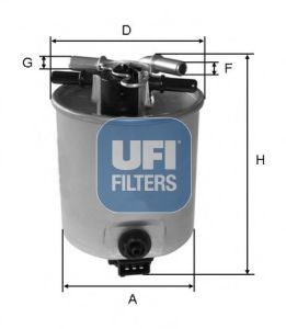 UFI - 55.393.00 - Топливный фильтр