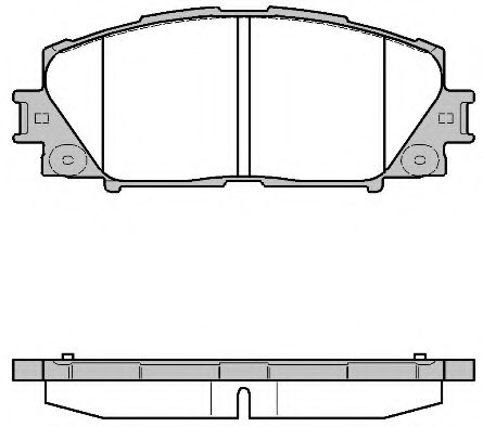 REMSA - 1224.10 - Гальмівні колодки диск. передні Toyota Prius 1.5/1.8 09-