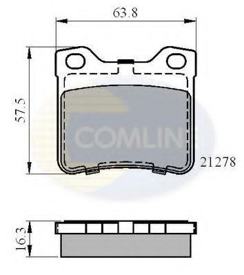 COMLINE - CBP01060 - CBP01060 Comline - Гальмівні колодки до дисків