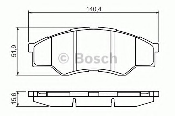 Гальмівні колодки перед. Toyota Hilux 05-