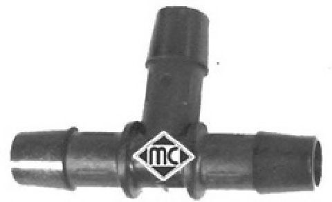 METALCAUCHO - 00065 - Універсальний пластиковий зєднувач шлангів 13mm (T-образний)