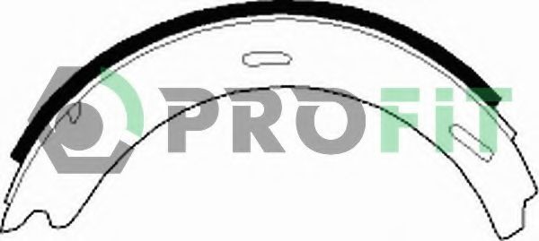 PROFIT - 5001-0196 - Колодки стояночного гальма  DB 124/190/210/202/208