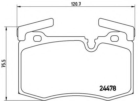 BREMBO - P 06 068 - Гальмівні колодки дискові