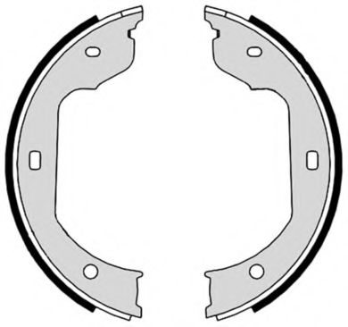 Комплект тормозных колодок, стояночная тормозная система (Тормозная система)