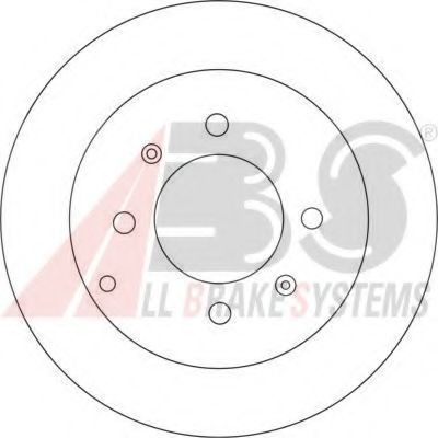 A.B.S. - 17207 - Тормозной диск задн. Sonata/Optima/Matrix/Elantra/Sonata/Magentis/Optima 98-