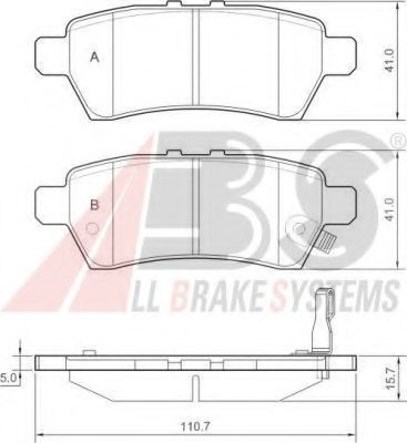 Колодки гальмівні Nissan Navara/Pathfinder 2.5/4.0 05-