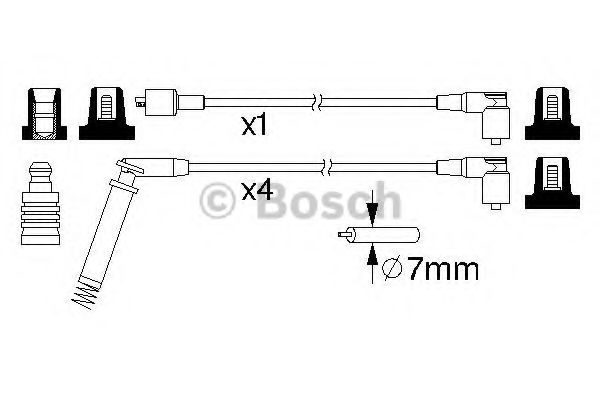 BOSCH - 0 986 357 148 - Провода в/в Opel 1.2-1.6 Corsa/Vectra