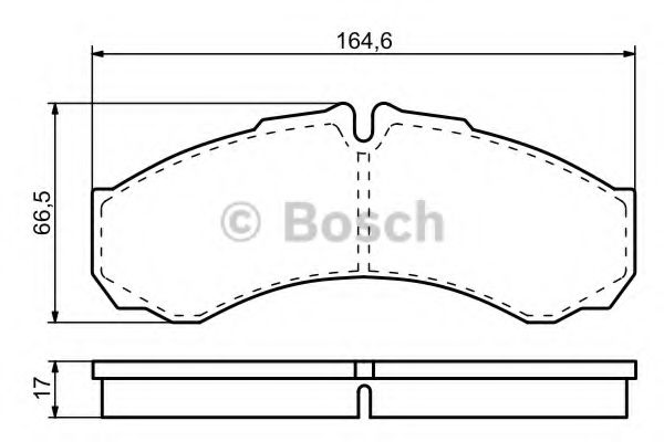 BOSCH - 0 986 424 833 - Торм колодки дисковые (пр-во Bosch)