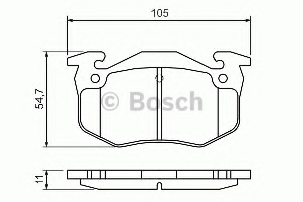 BOSCH - 0 986 460 970 - Торм колодки дисковые (пр-во Bosch)