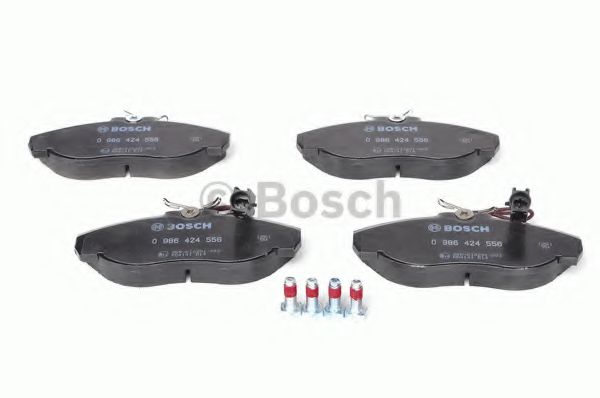 BOSCH - 0 986 424 556 - Гальмівнi колодки дисковi перед. (з датч.) Citroen Jumper 1.9D-2.8D 02.94-04.02