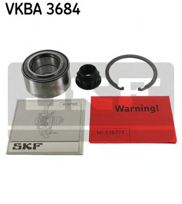 SKF - VKBA 3684 - Пiдшипник ступиці передній Citroen C1 (PM/PN) 1.0-1.4 HDi 05-/Toyota Aygo 1.4 HDi (+ ABS) 05-