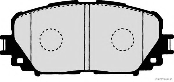 HERTH+BUSS JAKOPARTS - J3602127 - Колодки гальмівні дискові передні LEXUS, TOYOTA (вир-во Jakoparts)