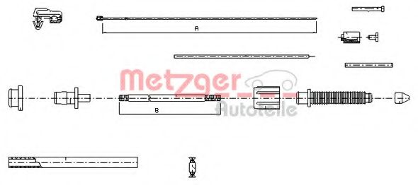 METZGER - 10.0382 - Трос акселератора