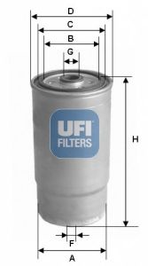 UFI - 24.460.00 - Топливный фильтр