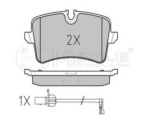 MEYLE - 025 246 0617/W - Дискові гальмівні колодки зад.  Audi A6/A6/S6 IV (4G2,C7) 10-