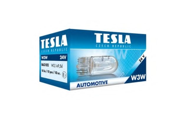 TESLA - B63102 - TS B63102 лампа (W3W, 24 V, W2,1x9,5d)