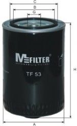 MFILTER - TF 53 - Фильтр масляный AUDI, VW (пр-во M-Filter)