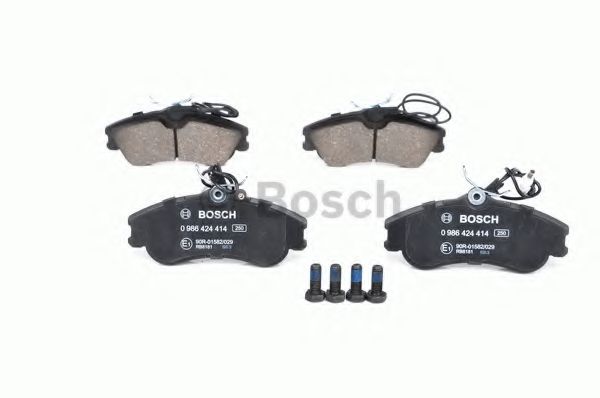 BOSCH - 0 986 424 414 - Гальмівні колодки дискові CITROEN Berlingo/Xsara/PEUGEOT Partner/306 1,1i,1.4i,1.8i,D,1.9D -02