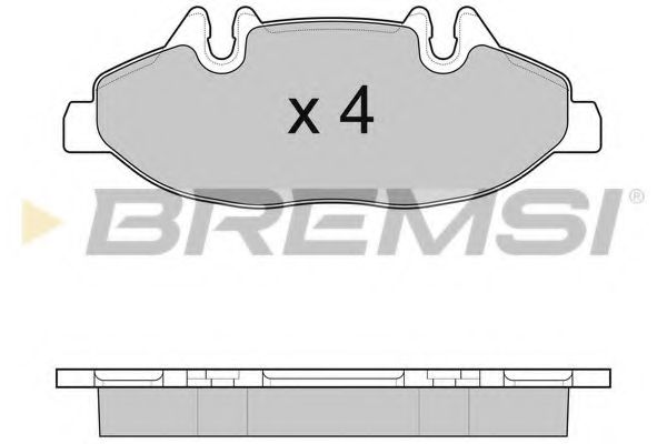 BREMSI - BP3100 - Тормозные колодки перед. Vito (639) 03-07 (>ch.№342257)