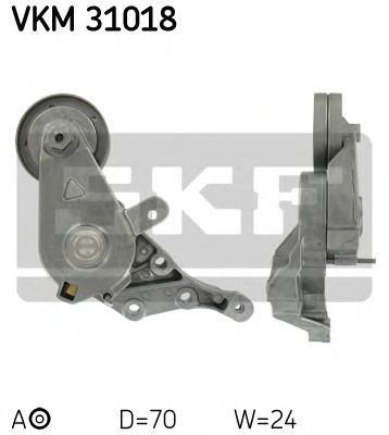 SKF - VKM 31018 - Натяжник паска приводного VAG 1.9TDI 96->