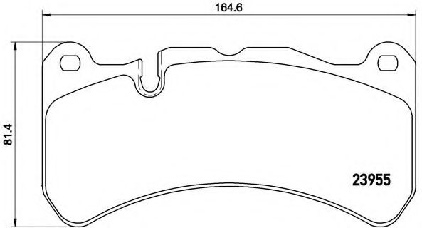 Гальмівні колодки дискові  Mercedes Clk (A209), Clk (C209), Slk (R171); Maserati Ghibli Iii, Gran Turismo, Grancabrio, Quattroporte V, Quattroporte Vi; Maybach 57 3.0-6.2 06.02-