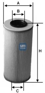 UFI - 25.587.00 - Фільтр оливний