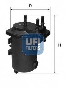 UFI - 24.098.00 - Топливный фильтр