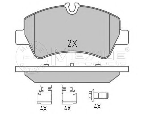 Гальмівнi колодки дискові зад. Ford Tranzit  2.2D 04.12-