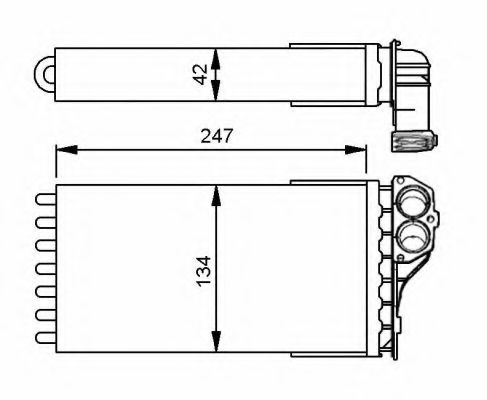 NRF - 53557 - Радіатор пічки