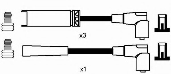 NGK - 8275 - Комплект кабелiв запалювання