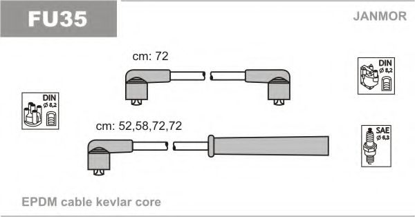 Дроти в/в Ford Scorpio 2.0 85-94 / Sierra 2.0 87-93