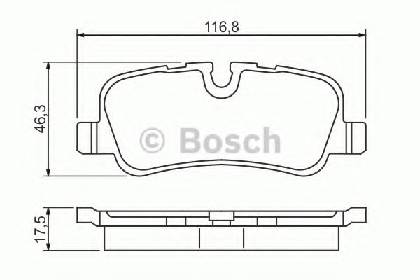 BOSCH - 0 986 494 148 - Гальмівні колодки дискові зад. Land Rover Discovery, Range Rover/Sport 2.7Td-5.0I 03.02-