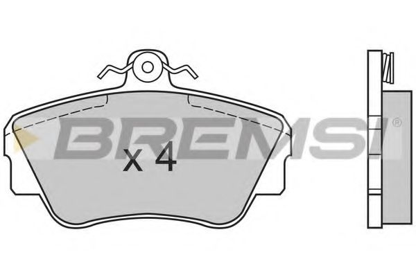 BREMSI - BP2464 - Тормозные колодки перед. Volvo 440/460/480 86- (Lucas)