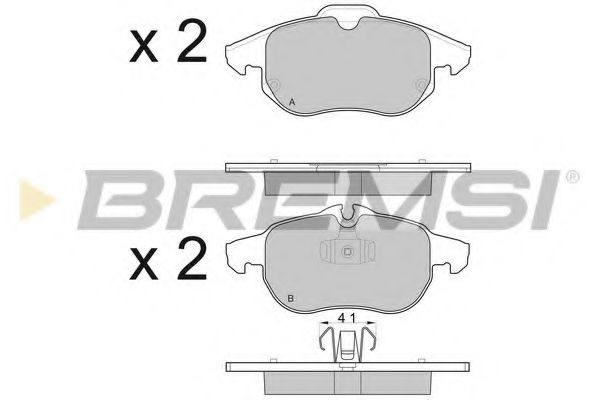 BREMSI - BP3014 - Тормозные колодки перед. Vectra C 02-