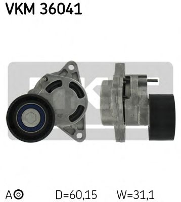 SKF - VKM 36041 - Натяжний механізм паска поліклинового Nissan/Renault 2.2dCi-2.5dCi 09.00-