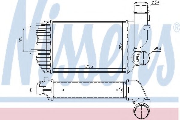 NISSENS - 96889 - Інтеркулер Fiat Ducato 2.8JTD 94-