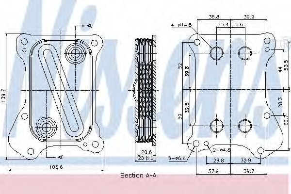 Масляний радіатор Fiat Doblo 1.3 d 04-06
