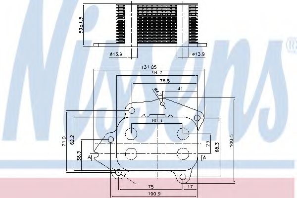 Масляний радіатор Citroen/Peugeot 1.6 HDI 10.03-