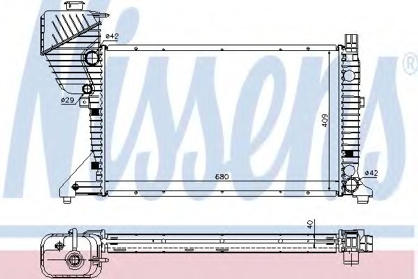 Радіатор основний MB Sprinter 2.2-2.7CDI 00-06
