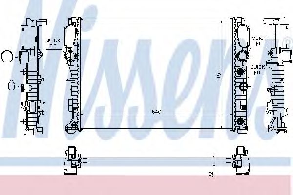 Радіатор основний MB E (W211) 220 CDI 02-