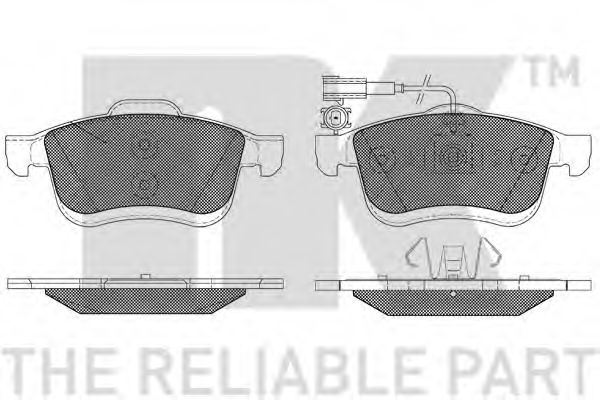 Гальмівнi колодки дискові перед. Fiat Doblo/Lancia Delta III 1.9 D Multijet 01/09-