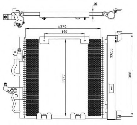 Радіатор кондиціонера Opel Astra H 1.7 CDTI 04-