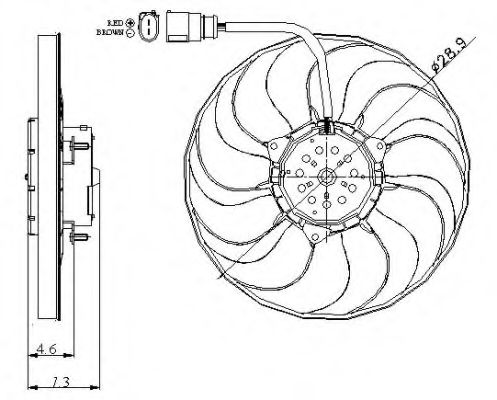 NRF - 47381 - Вентилятор радіатора